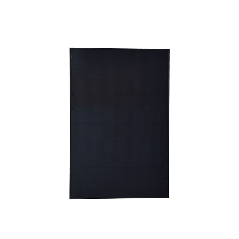 full black shingled solar panel